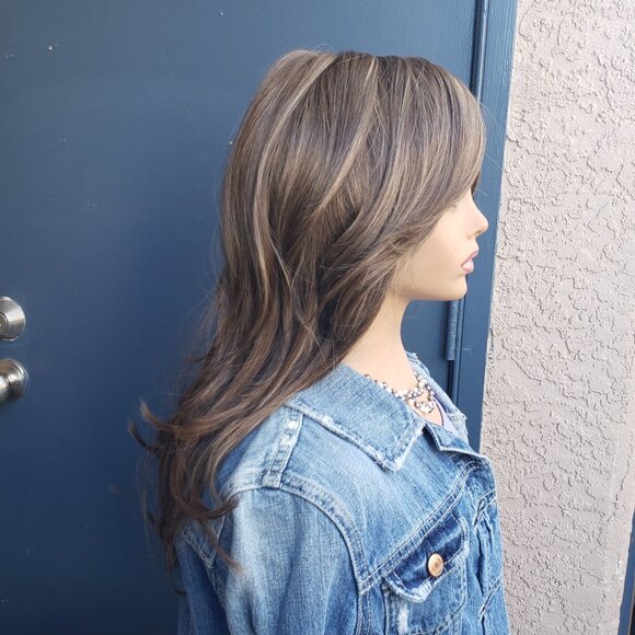 BROOKLYN Wig by Belle Tress, Coolest Ash Brown, Extend Lace, Mono, Heat Ok, NEW! - Picture 4 of 9